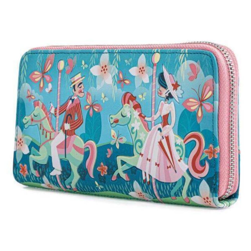 VERY RARE HTF Loungefly Disney Burt Mary Poppins Carousel Wallet NWT SEALED
